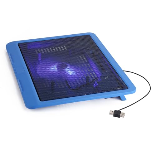 Base enfriadora para laptop con ventilador 130mm azul miniatura 3