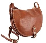  Bottega Carele Borsa Donna a spalla in vera pelle made in Italy BC905 (Cognac)