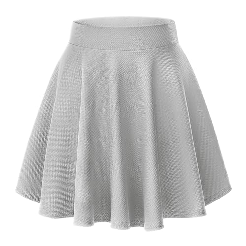 Image of Urban CoCo Women's Basic Versatile Stretchy Flared Casual Mini Skater Skirt