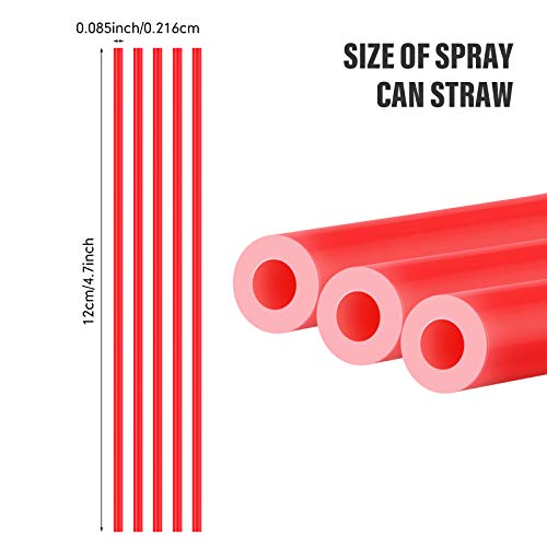 100 piezas pitillos plásticos para spray de 4.7 pulgadas miniatura 2