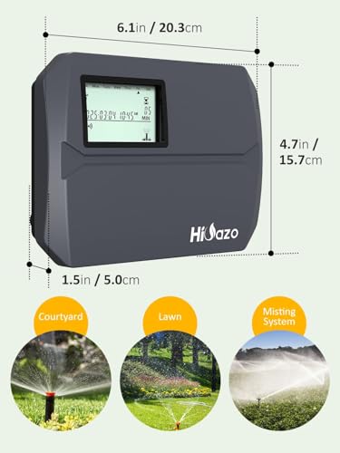 HiOazo Smart Sprinkler Controller WiFi, 8 Zone Irrigation Controller Indoor with Automatic Weather-Based Watering (2025 New Version) - Thumbnail 2