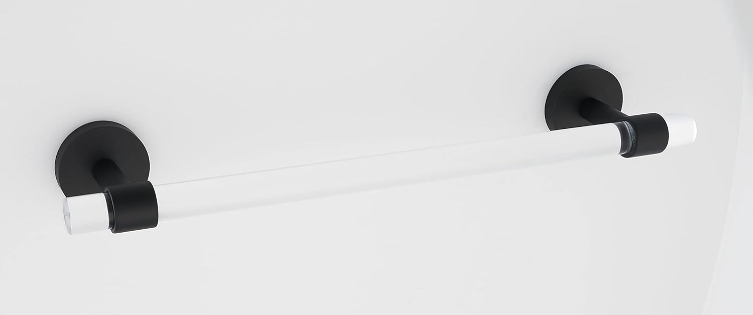 Alno A7220-18-MB Contemporary Acrylic 18 Inch Wide Towel Bar