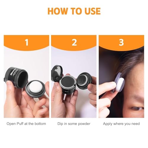 ALVIKO Cover-Up Hair Powder Black 4g - Image 3