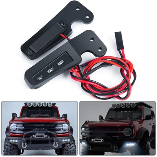 Luces RC para TRX-4 Bronco 1/10 con barra de parachoques impermeable 3