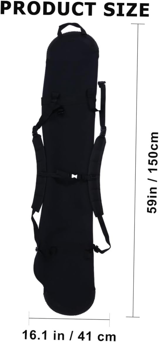 Mikikit Snowboard Cover and Ski Gear Bag Lightweight Sturdy Snowboard Storage Bag Shoulder Strap for Convenient and Outdoor Winter Sports