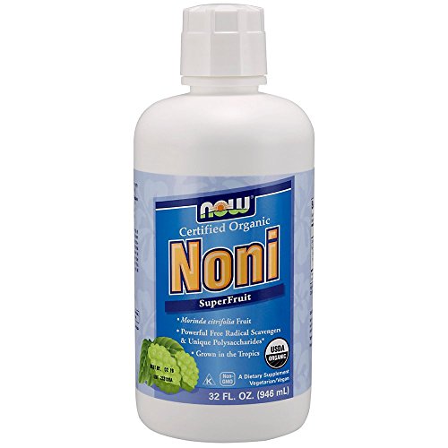 NOW Foods Supplements, Noni Liquid (Morinda citrifolia), Certified Organic, Super Fruit, 32-Ounce