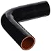 HPS HTSER90-150-175-BLK Silicone High Temperature 4-ply Reinforced 90 degree Elbow Reducer Coupler Hose, 75 PSI Maximum Pressure, 4" Leg Length on each side, 1-1/2" > 1-3/4" ID, Black