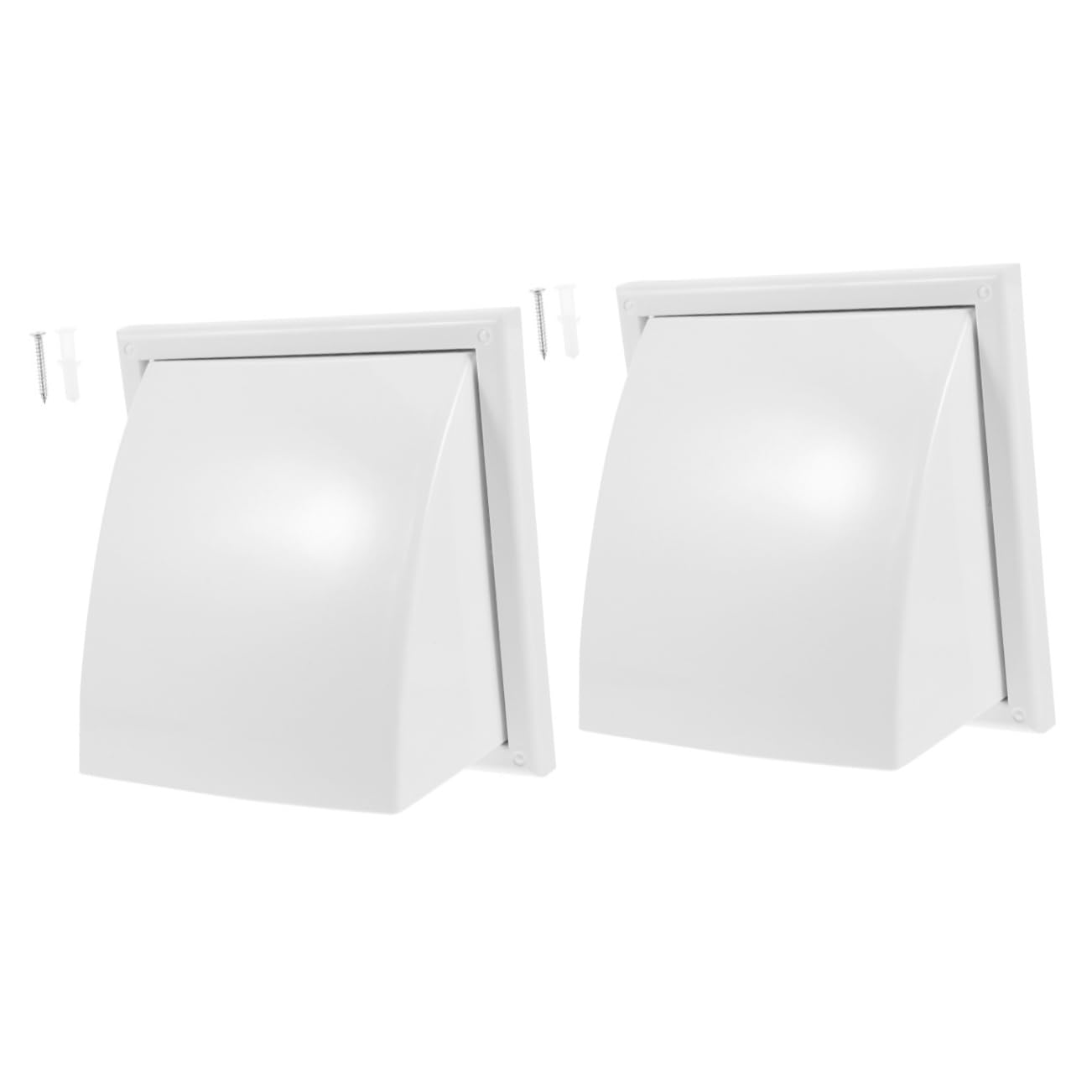 Hemobllo 2stücke Exhaust Hood Vent Cover Quadratisches Luftventil Für Klimaanlagen Einfache Installation Gute Belüftung Langlebig Und Witterungsbeständig