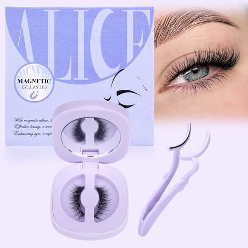 Alice Magnetic Eyelashes Natural Look Magnetic Lashes Kit With Magnetic Lash Applicator Wispy Cat Eye Lashes Reusable Magnetic Eyelashes Kit No Glue Or Eyeliner thumb #6