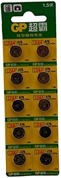 10Pcs GP LR44 A76 1.5V Alkaline Button Cell Batteries