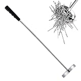 Herramienta de recogida magnética, barra magnética telescópica ajustable con mango antideslizante, barra magnética telescópica de hasta 15,8 kg (35 lb), imán telescópico para clavos, tornillos y