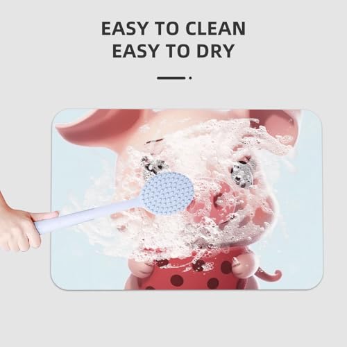 Tapis de bain en pierre de diatomée ultra absorbant et lavable Smilings - 8
