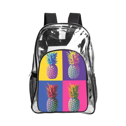Sac transparent imprimé ananas : fini le sable au fond du sac