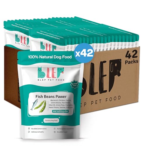 Image of BLEP Fish Beans Natural Dog Food 8.4Kg (42 Pack of 200g) | Zero Preservatives|Aids Joint Health & Digestion|Collagen Rich| Human Grade, Natural Wet Dog Food|Ideal for All Breeds