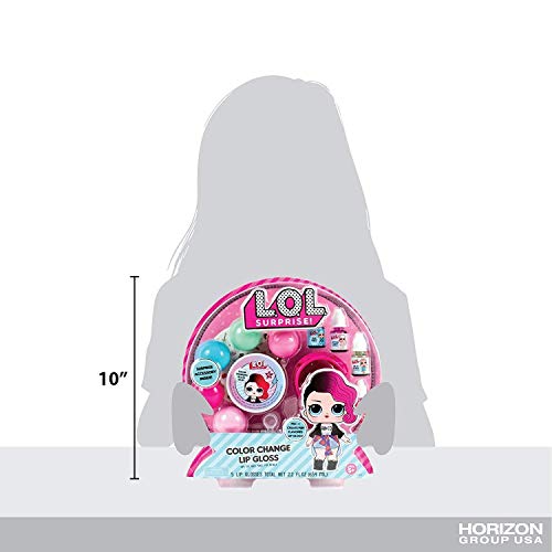 L.o.l. Surprise! Color Change Lip Gloss By Horizon Group Usa, Mix & Create 5 Color Changing Multi Flavored ,Diy Lip Gloss Making Kit, Containers & Decorative Stickers Included.multicolored #TOP4