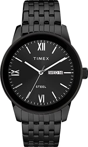 Image of TIMEX Trend Round 41mm Black Dial Analog Men Watch - TW2T50400AP