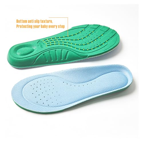 Image of Kids Insoles Memory Foam Sport Child Replacement Insole,Shoe Sole Inserts,Comfy, Breathable. (1, Blue, Little kids1.5-3)