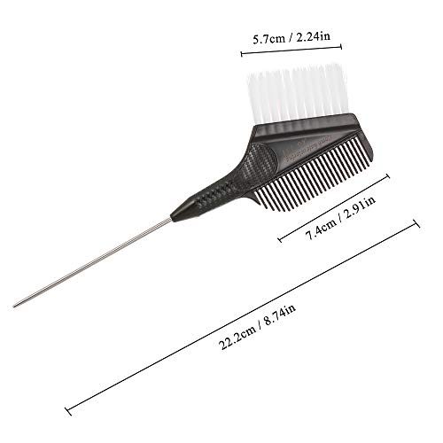 Coloração de cabelo profissional tingimento escova pente para tintura de cabelo tonalidade escova de