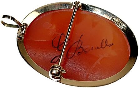 DiVinci Three Graces Hand Carved Cameo 14k Gold Brooch/Pendant