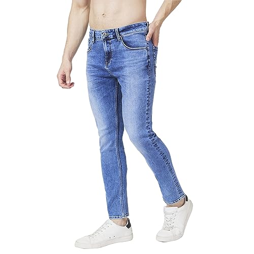 Image of Spykar Men's Slim Fit Low Rise Casual Jeans