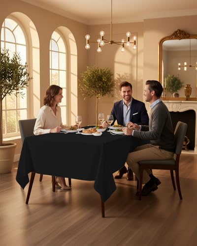 Nappe rectangulaire blanche 152x213 cm Utopia Kitchen lot de 2 lavable - 6