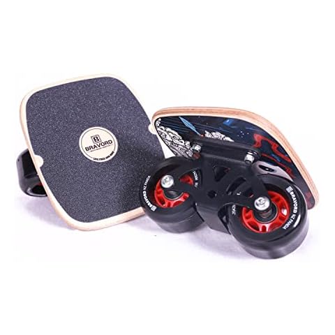 BRAVORD NZ Panda Roller Road Drift Skate with Cool Maple Deck Anti-Slip, Freeline Skate with PU Wheels and High Speed Bearings Cover
