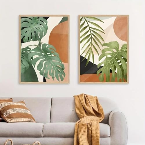 Décoration esthétique de la maison avec toile tropicale 3 pièces - 2