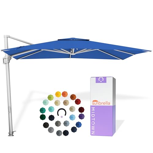 Image of Midtown Umbrellas Grande Square - 9 x 9 Ft Cantilever Umbrella