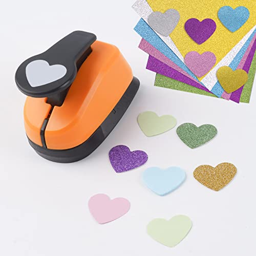 Hole Puncher Single,Hole Punch Shapes,1 inch Heart Hole Punch,Craft Punch for Paper Crafting Scrapbooking,Paper Punch Shapes,Craft Punch,Paper Punch,Craft Hole Punch for Crafting Scrapbooking