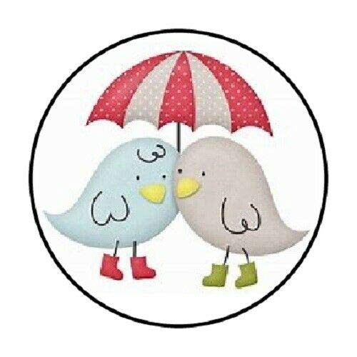48 Adorable Owl & Bird Envelope Seals - 1.2" Round Paper Stickers For Cards, Letters, Crafts