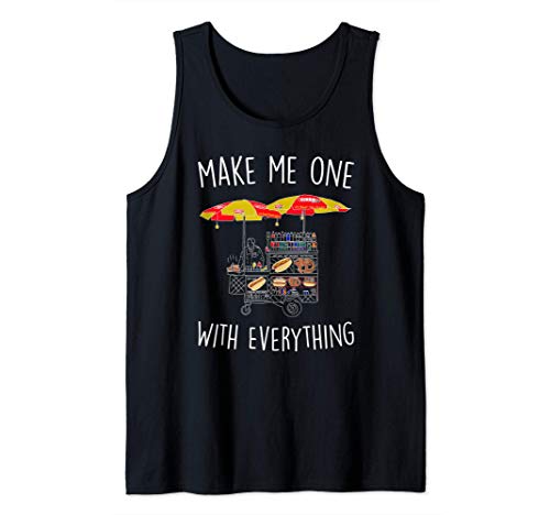New York City Hot Dog Street Food Vendor of and Pretzel Tank Top