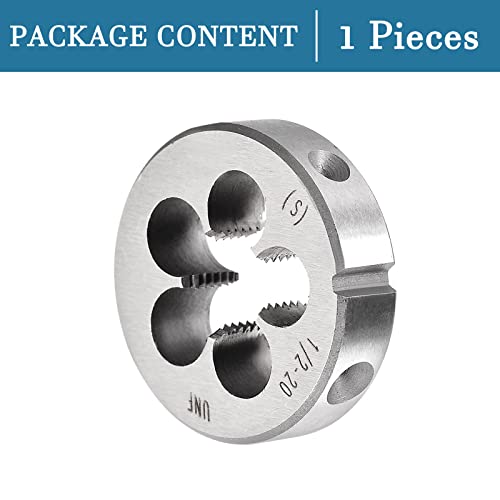 QUARKZMAN 1 Stück 1/2-20 UNF Rundmatrize Maschinen Gewinde Rechte Hand Gewinde für Außengewinden Reparatur Bearbeitung