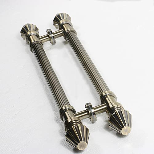Poignées de Porte en Verre/Bois 100cm, Barres de Traction Acier - 4