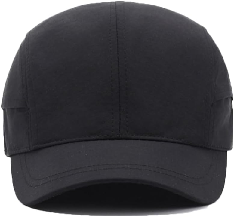 YuMENo Short Brim Baseball Cap Quick Dry Adjustable Drawstring Unconstructed Dad Hat for Men Women image 2