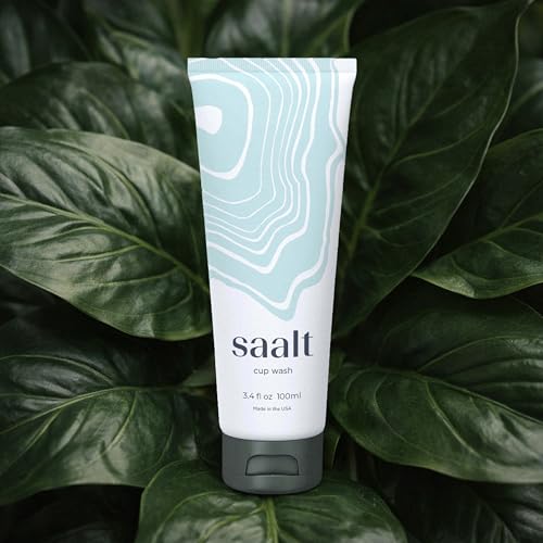 Image of Saalt Menstrual Cup Wash Cleanser - Menstrual Disc Wash - pH Balanced - No Irritants or Harsh Chemicals - 3.4 Fl Oz