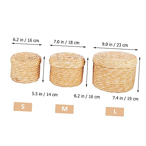Paniers de rangement polyvalents et empilables avec couvercles - 3