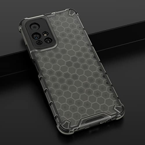 Image of Glasgow Back Case Cover Designed for Poco M4 Pro 5G / Mi Redmi Note 11T 5G - Black