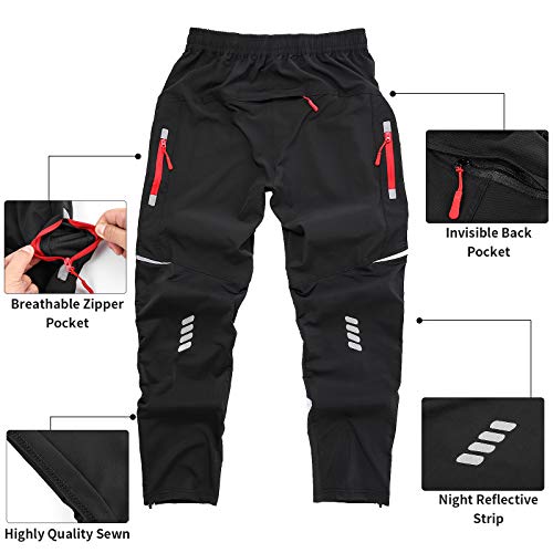 West Biking Cycling Trousers,Men’s Women Bike Pants, Breathable Lightweight Elasticated Waist Athletic Sweatpants with… - Image 7