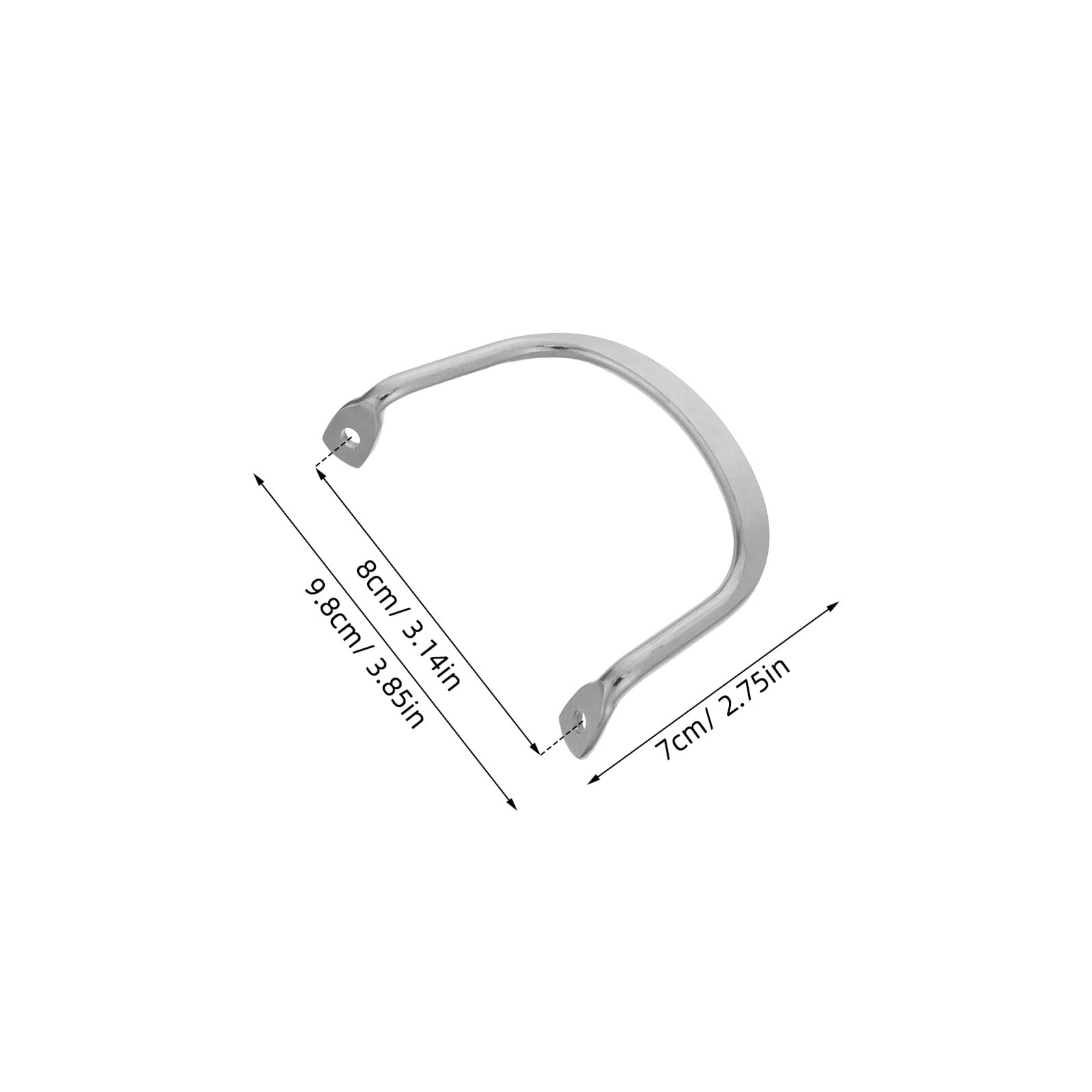 Asas Laterales de Acero Inoxidable Antiescaldaduras para Ollas Grandes, 6 Unidades, Mango de Olla Desmontable, Accesorio de Repuesto para Utensilios de Cocina, Distancia