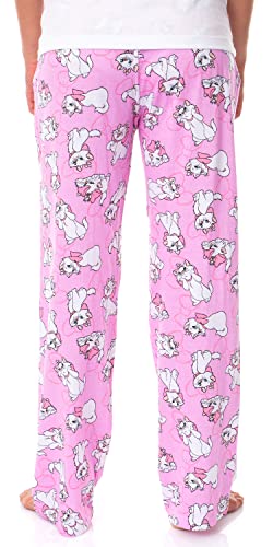 Disney Adult Aristocats Marie Expressions and Bows Pajama Sleep Lounge Pants For Men and Women2