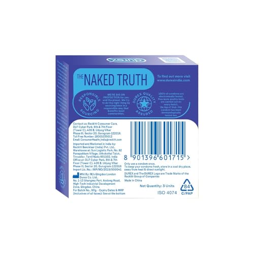 Image of Durex Invisible Close Fit - Pack of 3 Condoms