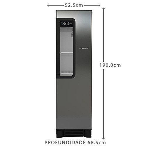 Cervejeira Vertical Porta Glass Viewer Beer Maxx 300 Metalfrio Aço Inox 287L 220v 220v