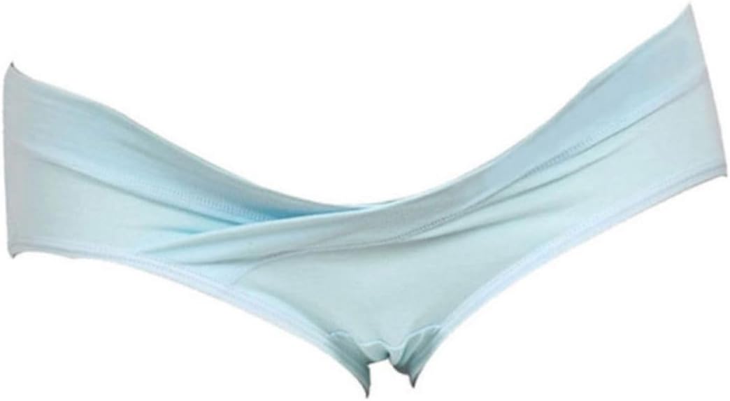 SOLUSTRE Cotton Low Waist Maternity Panties Comfortable Under the Bump Underwear for Pregnant Women Purple Breathable Stretchy for Everyday Use