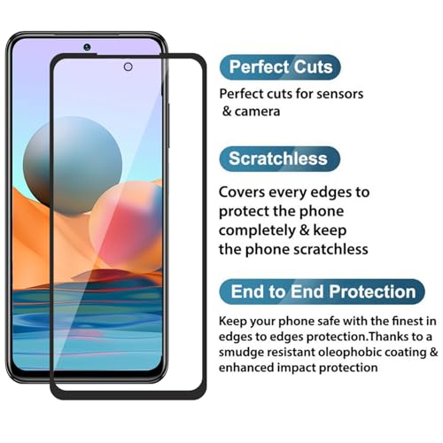 Image of Premium Tempered Glass Screen Protector for Xiaomi Redmi Note 10 /10S - 9H Hardness, HD Clarity, Bubble-Free Installation