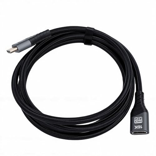 Cable HDMI 16K para jugar a distancia con extensor macho a hembra duradero