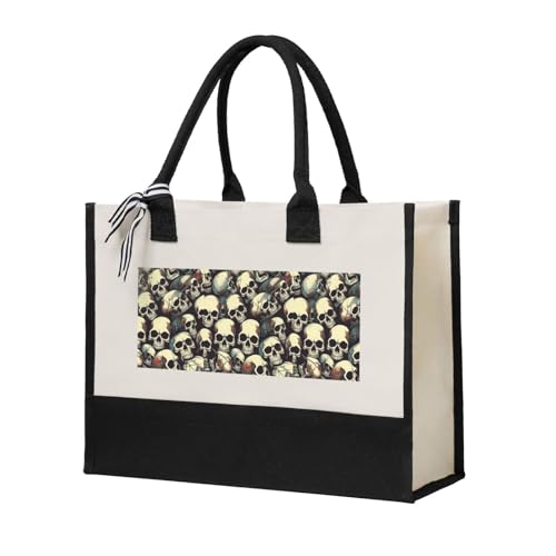 Sac réutilisable en toile crâne pour en finir avec le manque de place