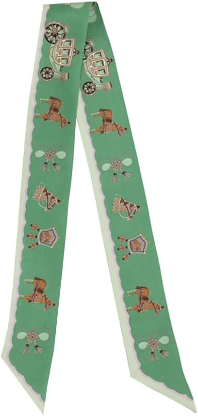 JERLA 100% Mulberry silk Scarf Head Hair Ribbon Handbag Handle wrap Tie Bundle Neckerchief Scarf for women - Image 3