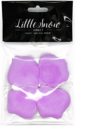 Little Snow Direct 100 Pcs Beautiful Silk Rose Petals for Wedding Party Decorations Flower Favors (Metallic Gold)