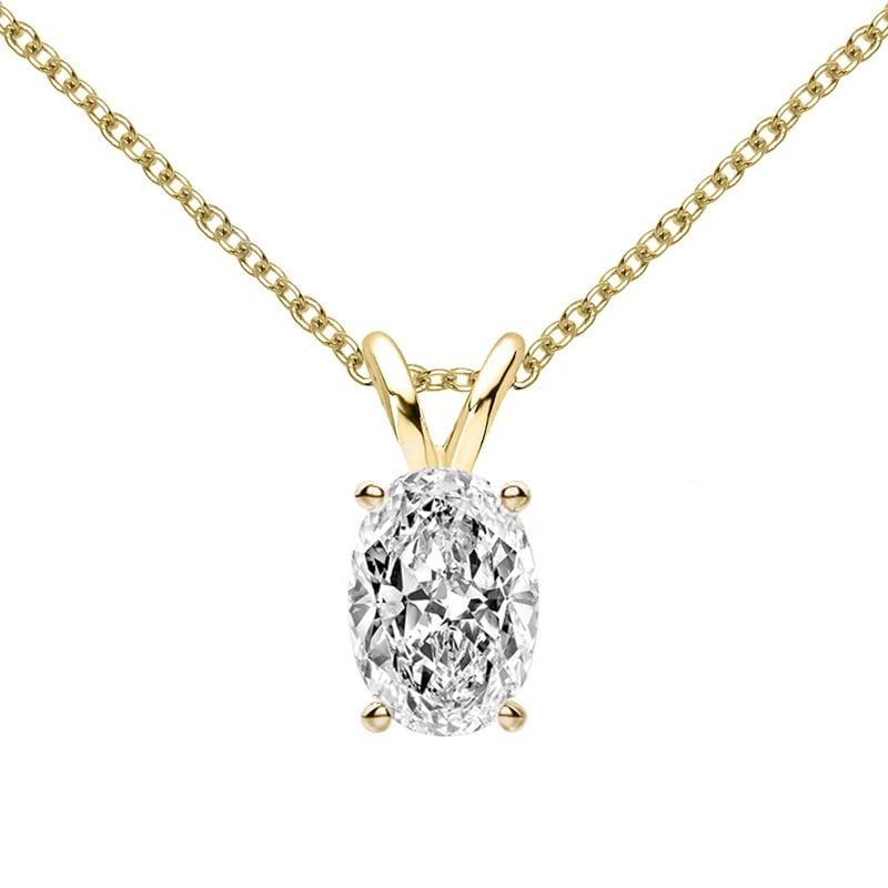 Collier moissanite femme 1ct en argent 925 cadeau idéal d'été