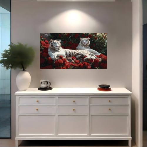 Calcomanías de pared tigre vinilo autoadhesivo gran formato 3